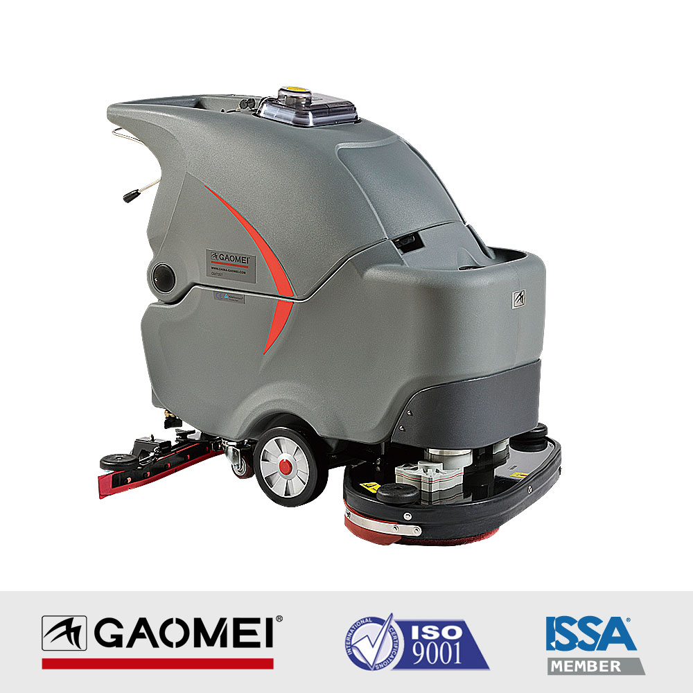 倉儲(chǔ)物流使用手推式洗地機(jī)清潔